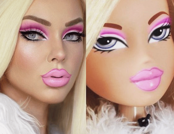 maquillaje de barbie